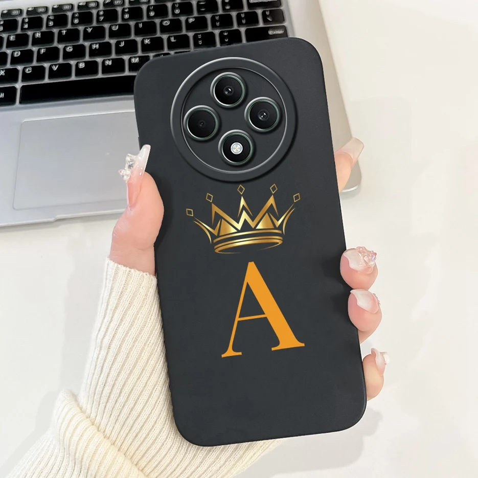 Cute Crown Letter Shockproof Phone Case - Soft Protective Cover