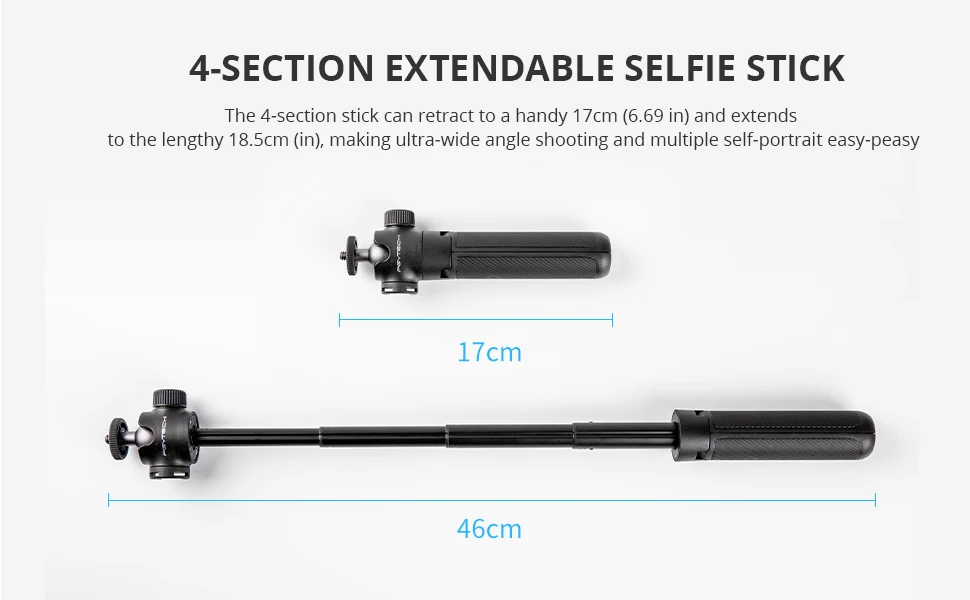 4-section extendable selfie stick-smart cell direct