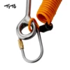 TiTo Titanium Reef Hook Scuba Diving Single Drift Hook with Telescopic Spring Rope for Diving Accessories Current Hook 3
