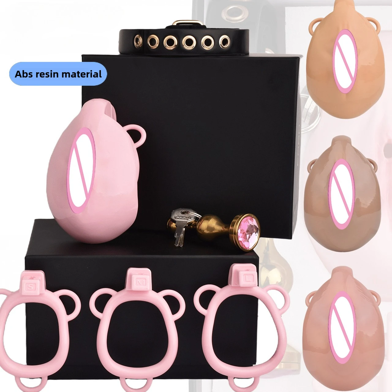 Sissies Clitotis Pussy Hole Chastity Cage with Adjustable Elastic Band Belt For Men Curve Plastic Cock Cage Bondage Sex Toy penis chastity cage chastity lock sex toy chastity cage accessory