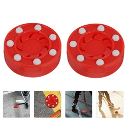 2 Pcs Training Equipment Game Hockey Pucks Pucks Practicing Pp Ice Globe