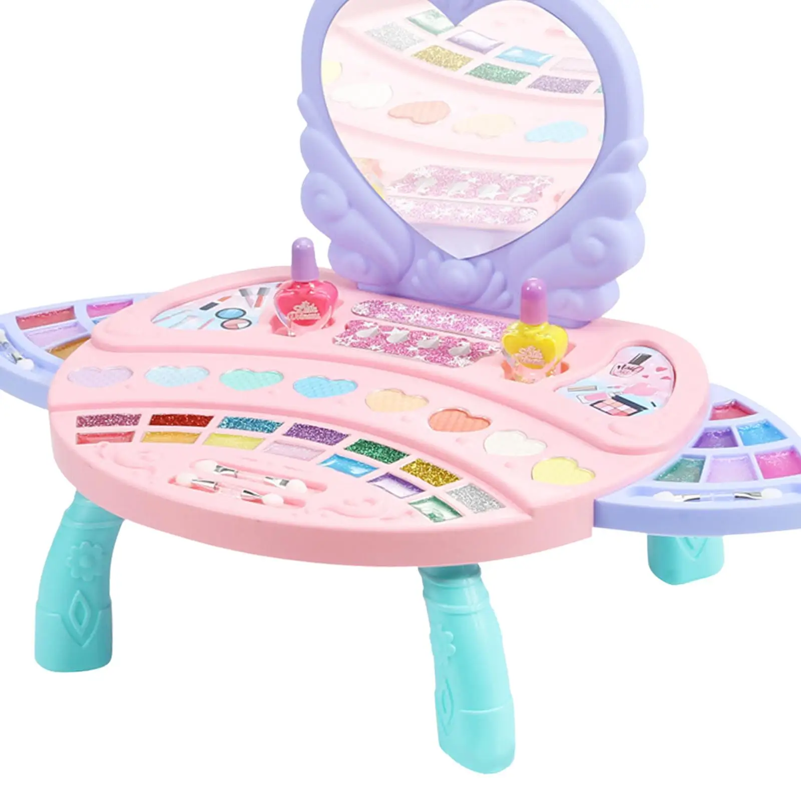 Kids Makeup Kit Makeup Set Pretend Play Toy Mirror Toy Cosmetics Make up Set for 6~12 Years Olds Children Kids Xmas Gifts