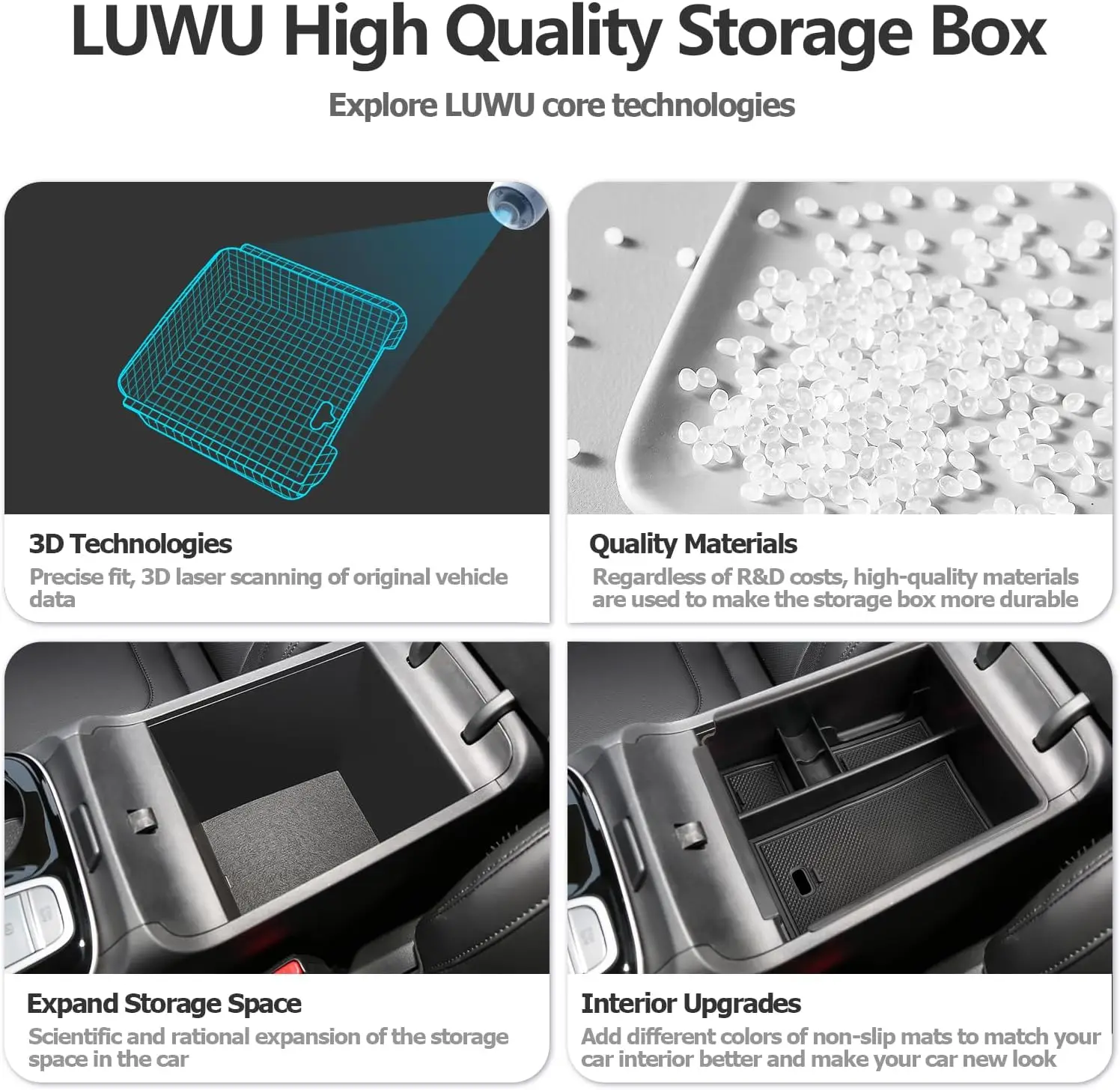 Organizador Inferior De Consola Central Para Hyundai Tucson 2025, Compartimentos Central De Suelo, Portavasos, Caja De Almacenamiento, Accorios Para Coche - AliExprs 34