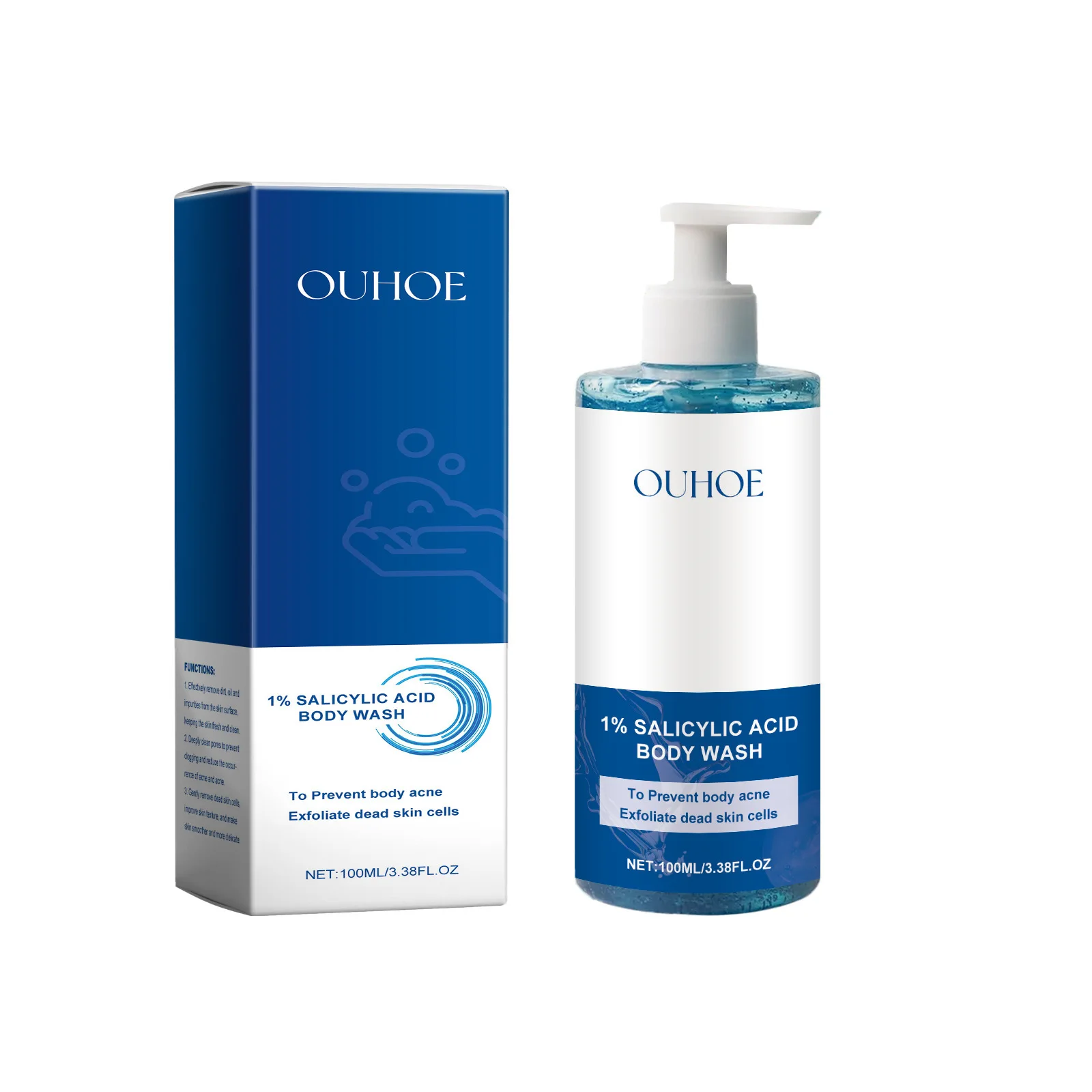 Body Wash Salicylic Acid Body Wash Deep Cleaning Acne Brightening Exfoliator Nourish Shrink Pores Repair Chicken Skin