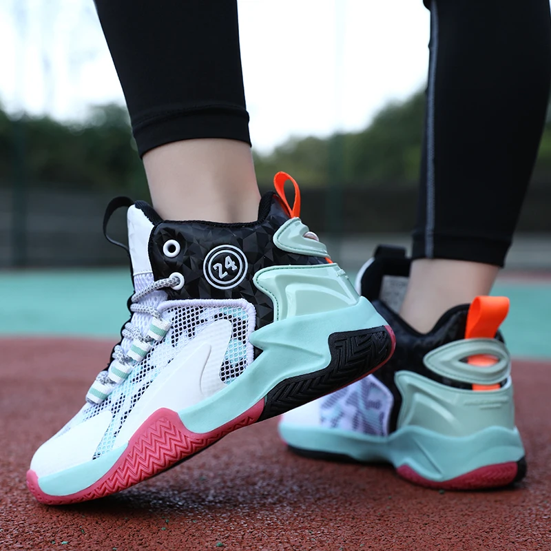 Autumn Children Basketball Shoes Boy's Mesh Basket Boots Antislip Rubber Sole Little Kid Big Kids Fitness Casual Sneakers sports shoes,kids sneakers,kids shoes,kids sports shoes