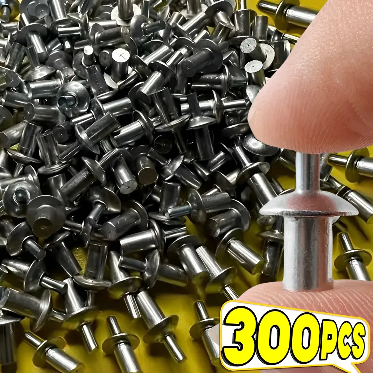 Rivets and Fasteners, Rivets and Screws Aluminum Alloy Expansion Rivets Hammer Drive Expansion Nails Head Piercing Rivet Stainless Steel Rod Screws Board Wall Fasteners