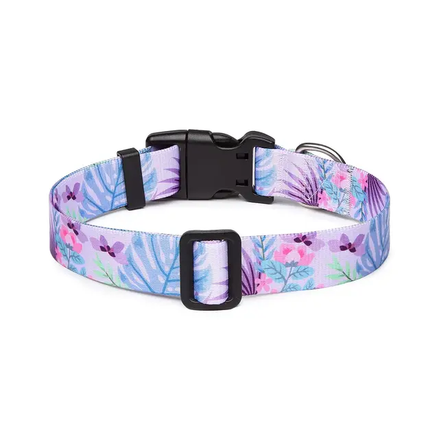 Adjustable Dog Collar Pet Collar for Small Medium Large Dog Walking Collars Flower Style Puppy Cat Collar Pet Supplies Pitbull 6