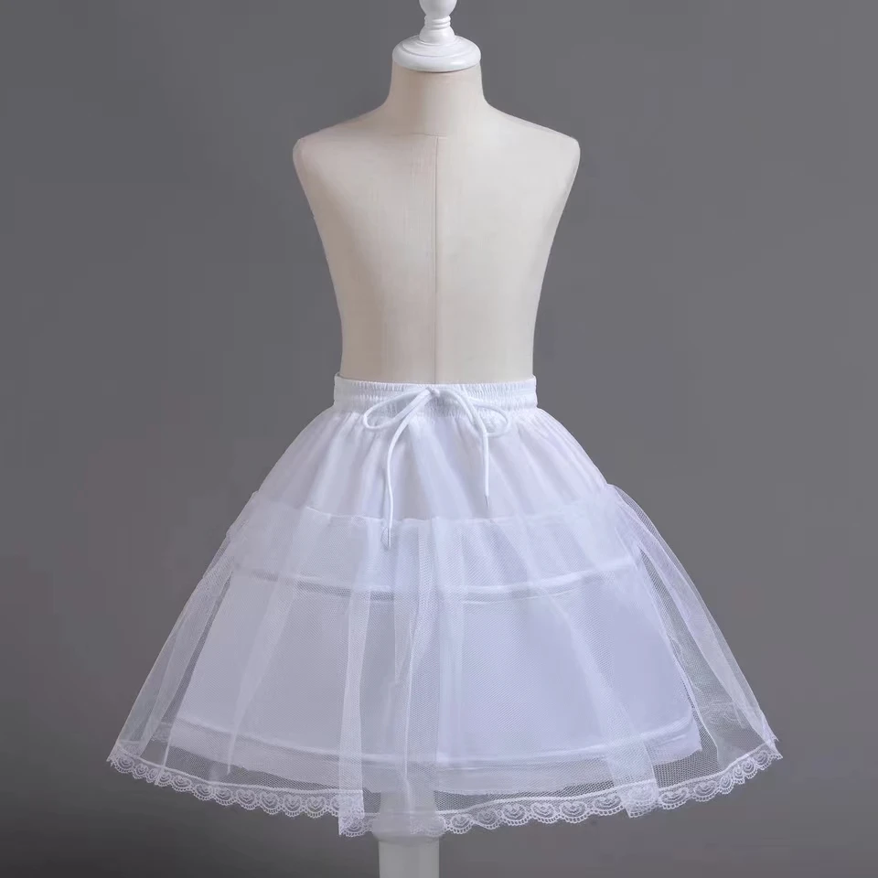 Petticoat Skirt Petticoat Underskirt Wedding Underskirt Lolita Petticoat Flower Girl Underskirt Wedding Petticoat Flower Girls Petticoat Underskirt Cosplay Party Short Dress Jupon Enfant Fille Lolita Ballet Tutu Skirt Enaguas Sottogonna Mini