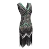 20s Plus Size S-4XL Women 1920s Gastby Sequin Art Embellished Fringed Flapper Dress Party Costumes 4