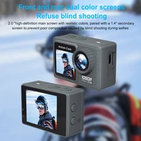 2.0" 1.4" Dual Screen Camera 1080P 30FPS WiFi Sports Camera 120° Wide Angle 30m Underwater Waterproof Helmet Video Recording Cam 2