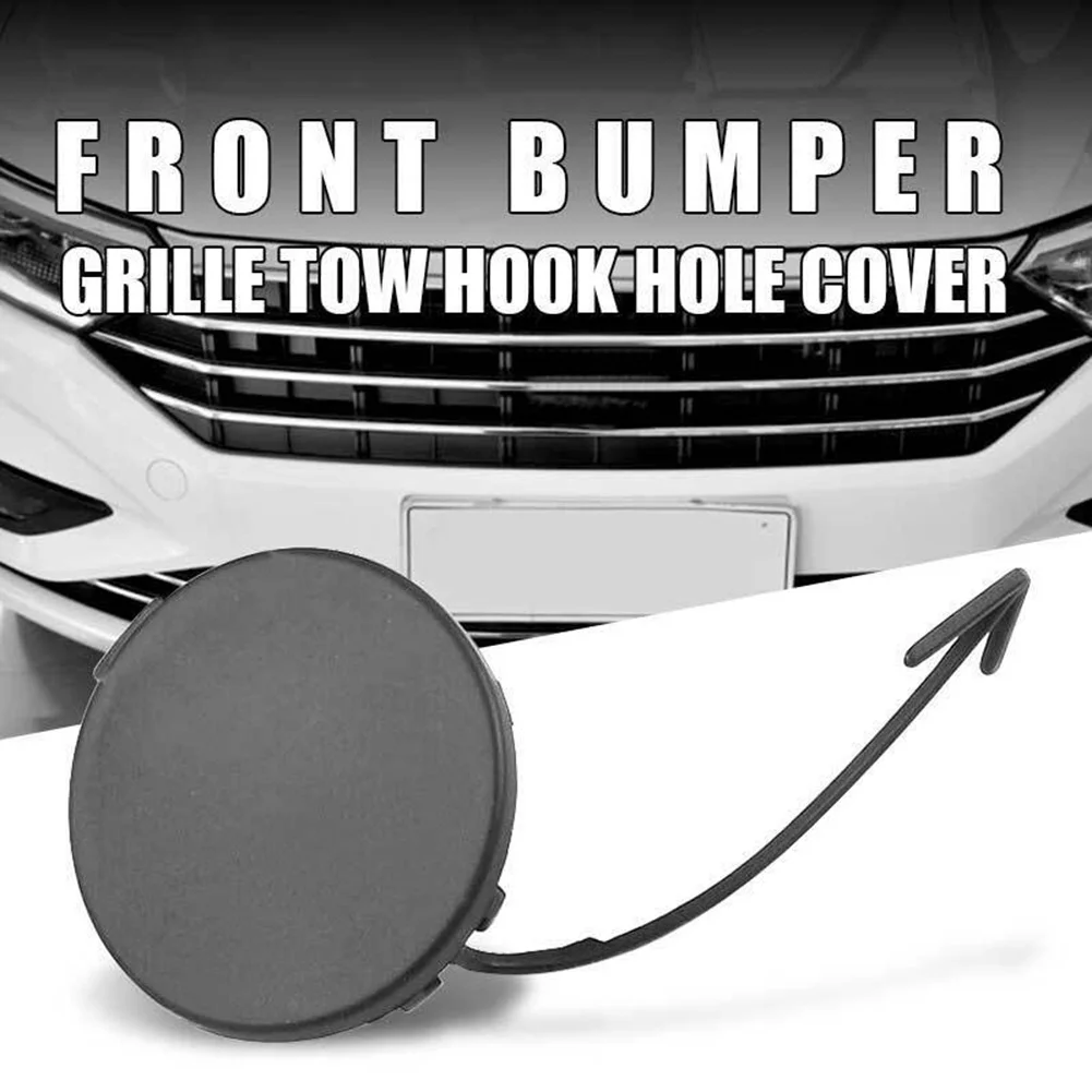 

1Pcs Car Rear Bumper Tow Hook Cap Cover Black //5C6807241 Front Bumper Tow Hook Eye Covers Cap //For Jetta MK6 2011-2014