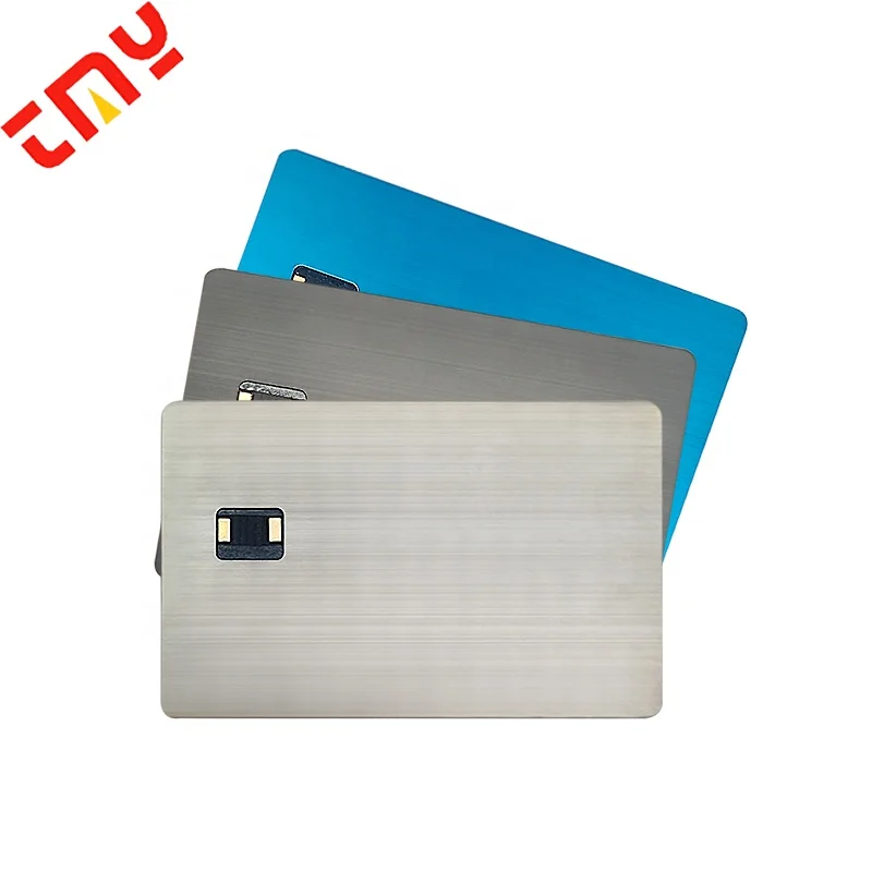 

custom 4 Colors Engraving Dual Interface Digital Blank NFC Enable Contactless Metal Credit Card With Emv Chip And Magnetic Strip