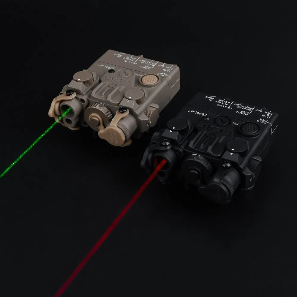

WADSN PEQ DBAL-A2 Airsoft Red Green Dot Laser Indicator Rifle Hunting Weapon Light No Light No IR DBAL Flashlight Fit 20mm Rail
