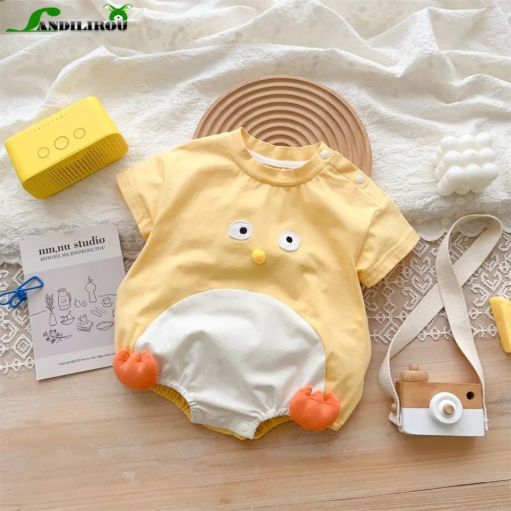 

Kids Baby Clothes 0-24M Infants Toddlers Cute Cartoon Chick Design! 95% Cotton One-Piece Bodysuits - Perfect for Newborns