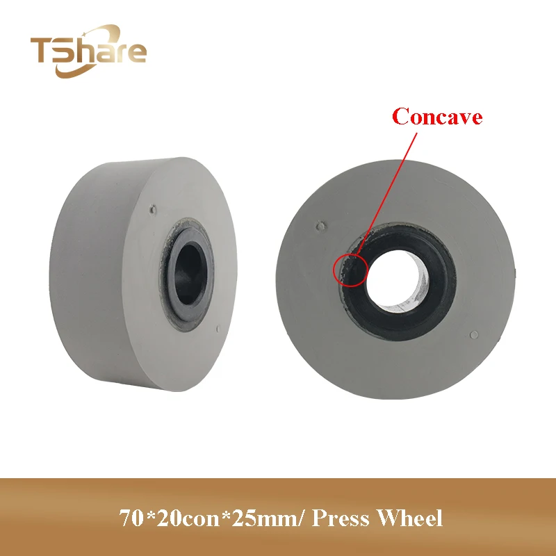 

10PCS PSW051-70x20x25mm Conveyance Press Wheel Rubber Upper Pressure Smooth Roller for HOMAG Edge Banding Machine