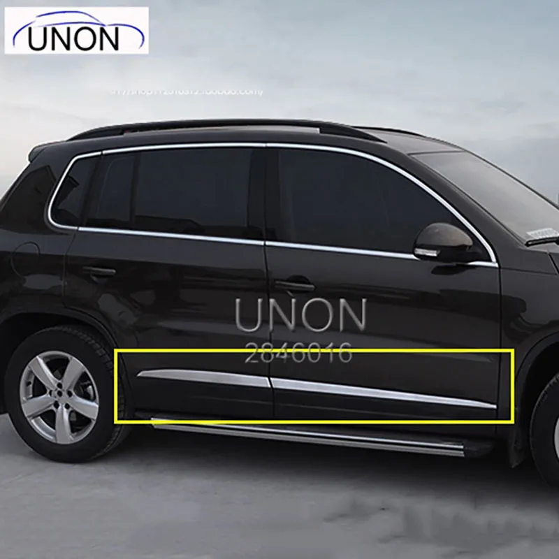 

4 шт., боковые двери из нержавеющей стали для Volkswagen 2009-2015