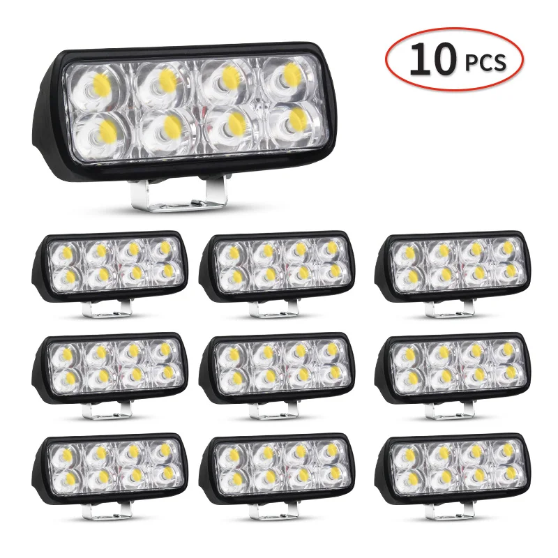 FOREHILL 2 X 12V 24V Luci Da Lavoro A LED, 16 LED, 48W, Luci Da Lavoro A Led 16 Led 48w Luci Da Lavoro Fuoristrada Ip67 Impermeabili Per Trattori Motociclette Auto Camion Atv Suv 48w 84717680