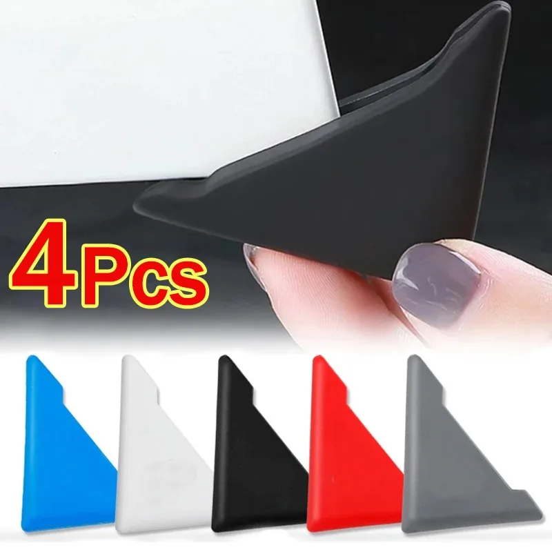 Car door edge guards car door anti collision strip car door silicone pads car door protector car door rubber pads car door rubber protector car door edge protector 2/4pcs Car Door Corner Protective Cover Silicone Protector Door Corner Anti-collision Guard Covers Car Accessories