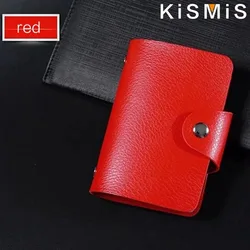 Sleek RFID Blocking Aluminum Card Case - Stylish Metal Wallet & Card Holder with 6 Slots (Style2 Red)