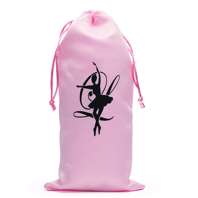 Description Picture 3 of item1PC Pink White Dance Bag Shoes Storage Pouch Ballet Organizer Handbag Bags Pouches Satin Ballet Shoe Bag Dance Shoes Pouch