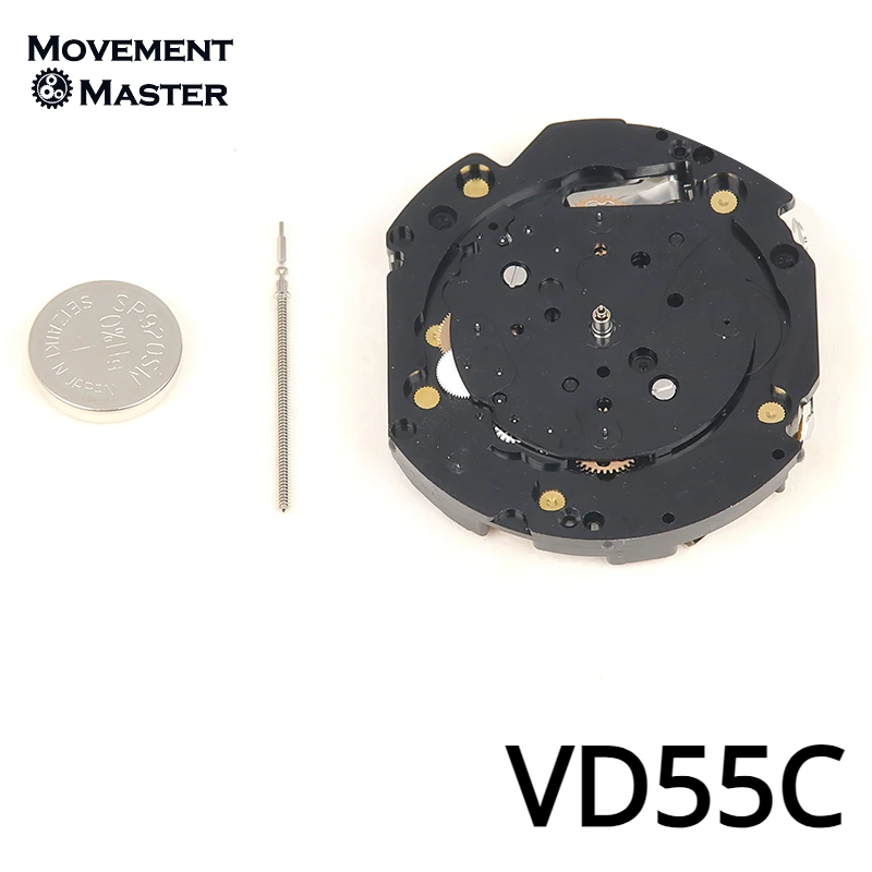 

Original Japanese Brand New VD55 Quartz Watch Movement VD55B 6Hands 6/9/12 Small Second Watch Mouvement Replacement Parts