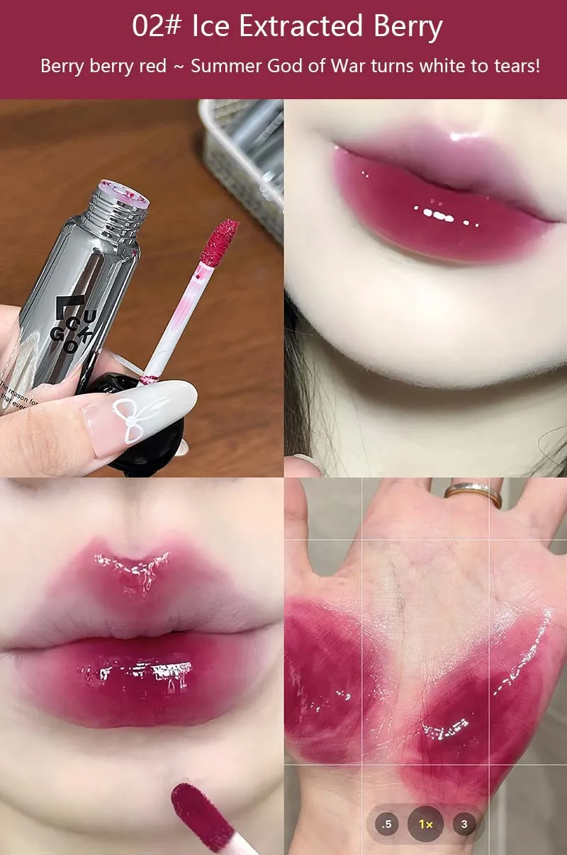 Schwarzer Spiegel Lip Glaze Feuchtigkeitsspendender Lip Tint_voghion.com