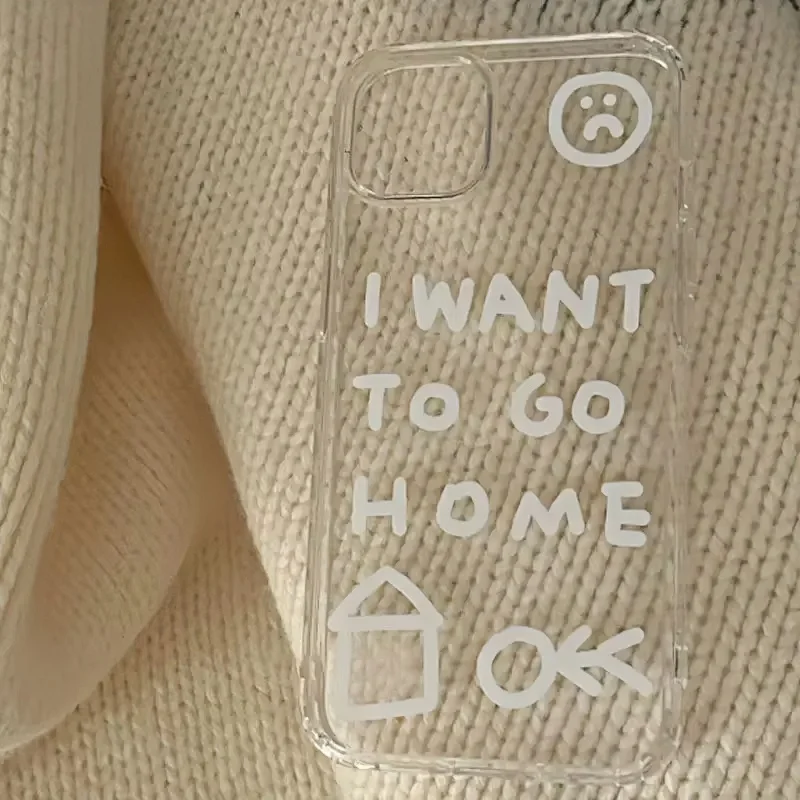 I Want To Go Home Transparent Phone Case - Friends Theme