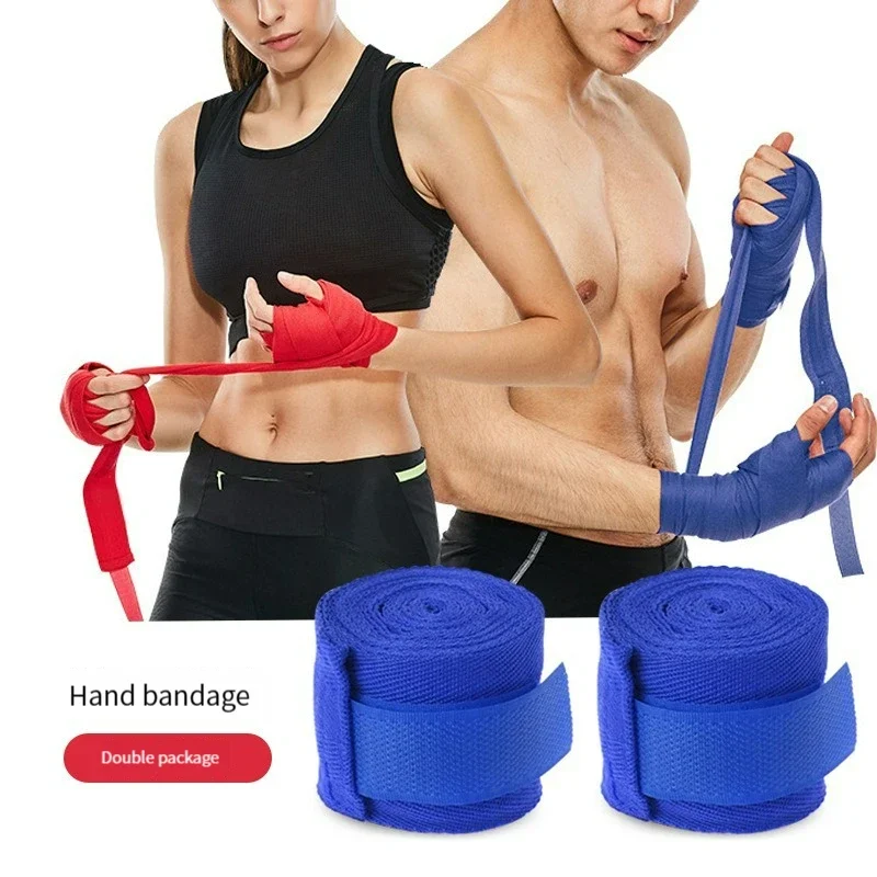 

2 Rolls 3M Cotton Boxing Bandage Sports Strap Sanda Gauntlets MMA Hand Gloves Wraps Belt Wraps Bandage For Competition