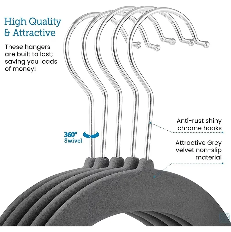 Flocking Clothes Hangers 10pcs Thin for Clothes Jackets Shirts Pants Coats Home Organizer organizador de ropa