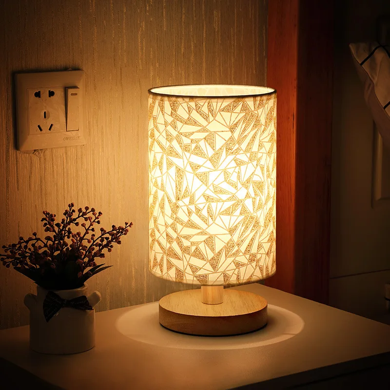

Nordic Solid Wood Decorative Desk Lamp Bedroom Bedside Study Table Lamp E27 Bulb Energy Saving Ideas Led Night Light