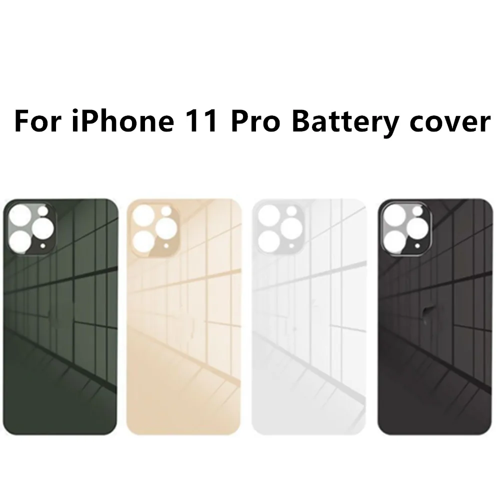 For iPhone 11 Pro Back Glass Panel Battery Cover Big Hole Rear Door