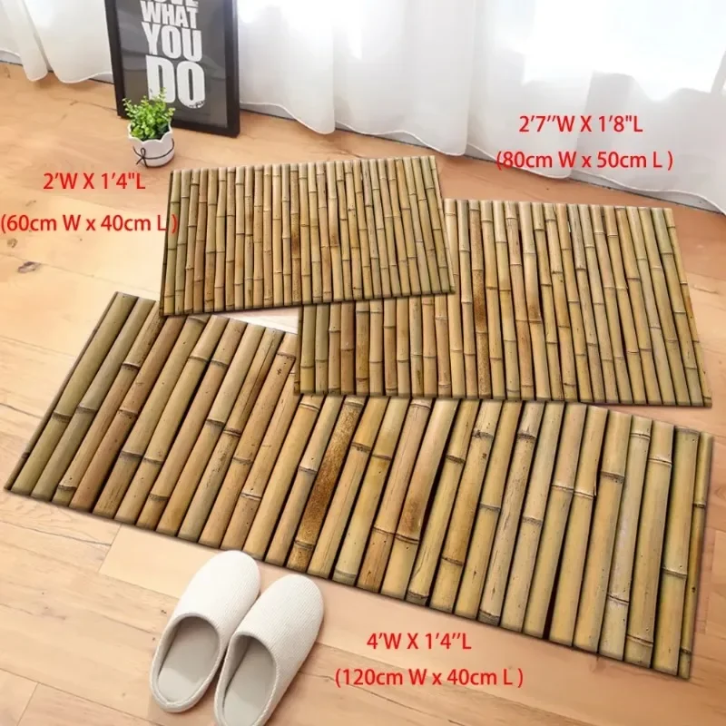 Bamboo Crystal Velvet Area Floor Mat and Baby Rug At Home Living Room Kitchen Door Floor Bathroom Mat 2
