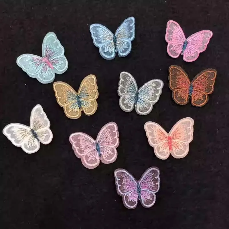 18 Pièces Patch De Broderie Couture Papillon