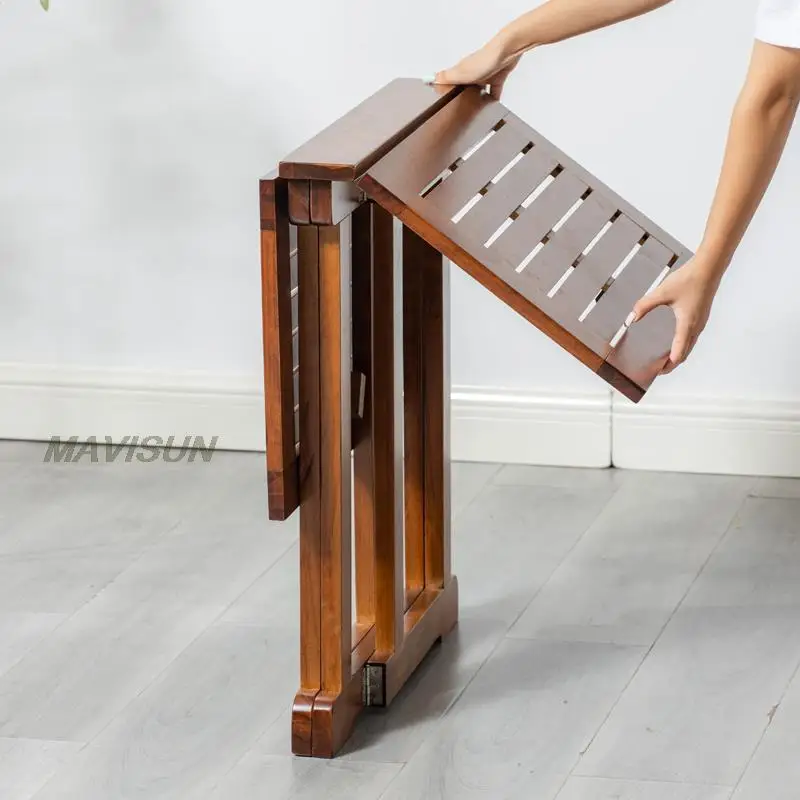 Folding Picnic Solid Wood Portable Table Barbecue Supplies Camping Small Outdoor Table And Chair Balcony Furniture