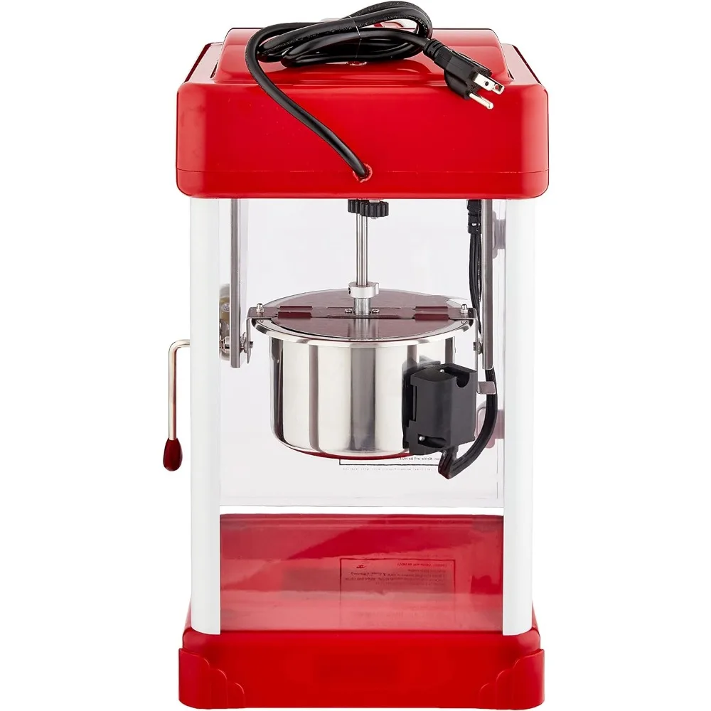 Popcorn Machine-2.5oz Popper with Stainless-Steel Kettle, Serving Tray, Warming Light and Accessories by Great Northern