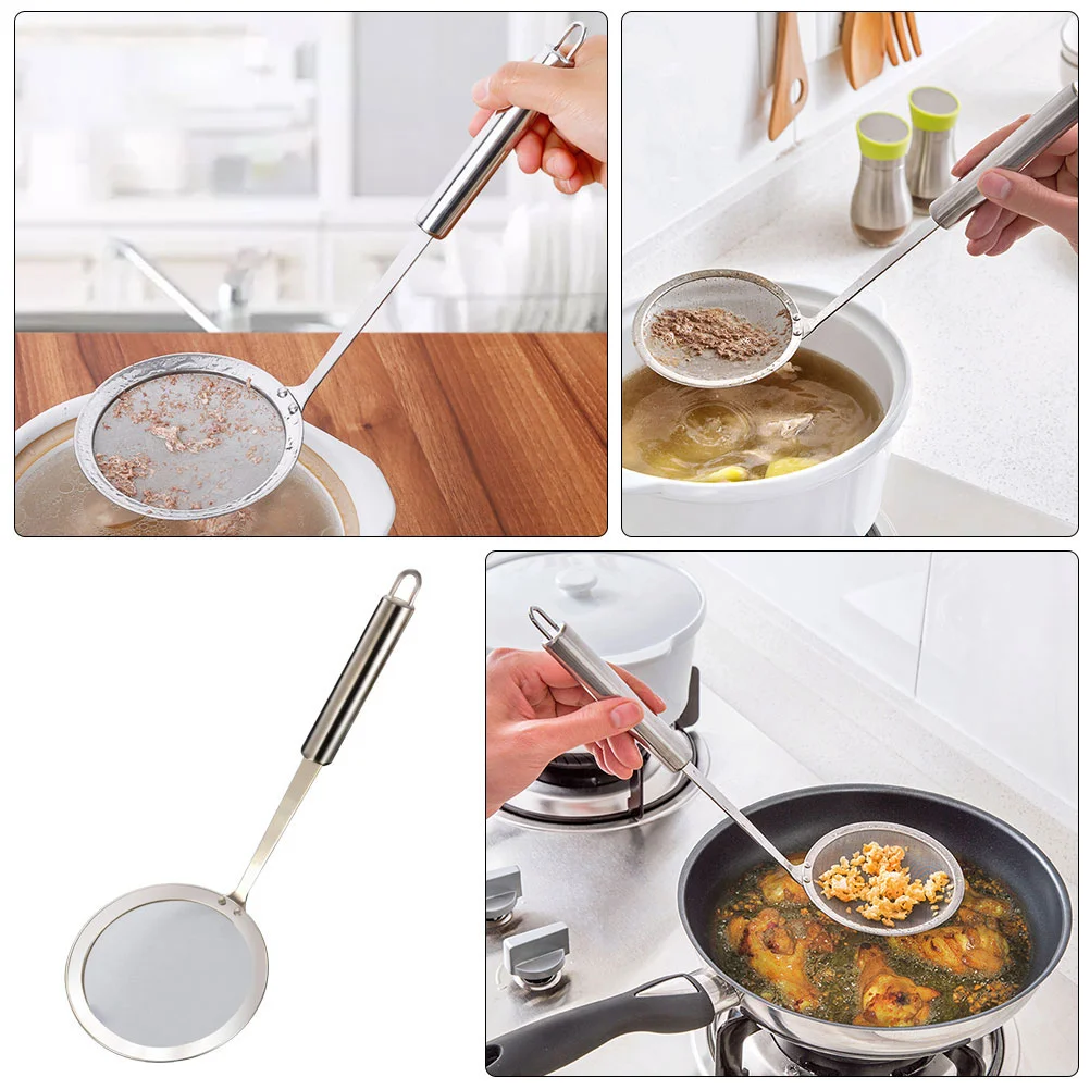 

Stainless Steel Colander Spider Skimmer Ladle Mesh Spoon Strainer Filters Kitchen
