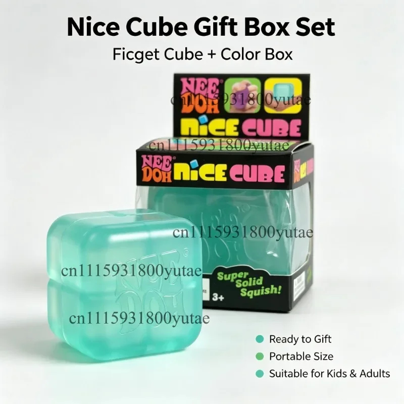 Calming Squishy Nice Cube Sensory Squeeze Toy for Stress and Anxiety Relief