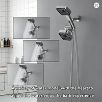 A High-Flow Large Nozzle and Handheld Shower Head,Two-In-One Shower Set, Shower Long Hose, Three-Way Water Distributor Bathroom 3