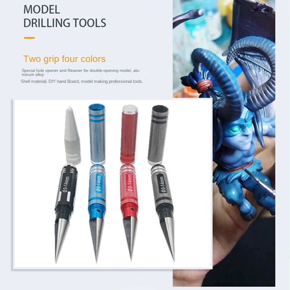 0-14mm Professional Reaming Edge Reamer Practical Universal Cut Through For Car Model Shells Knife Drill Tool hand reamer hss reamer