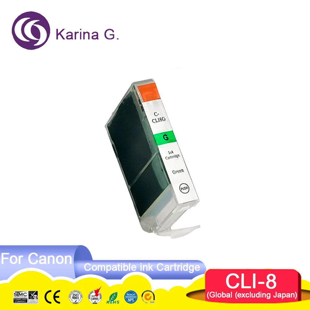 8 Colors CLI 8 CLI8 CLI-8 With Chip Compatible Color Inkjet Ink Cartridge for P