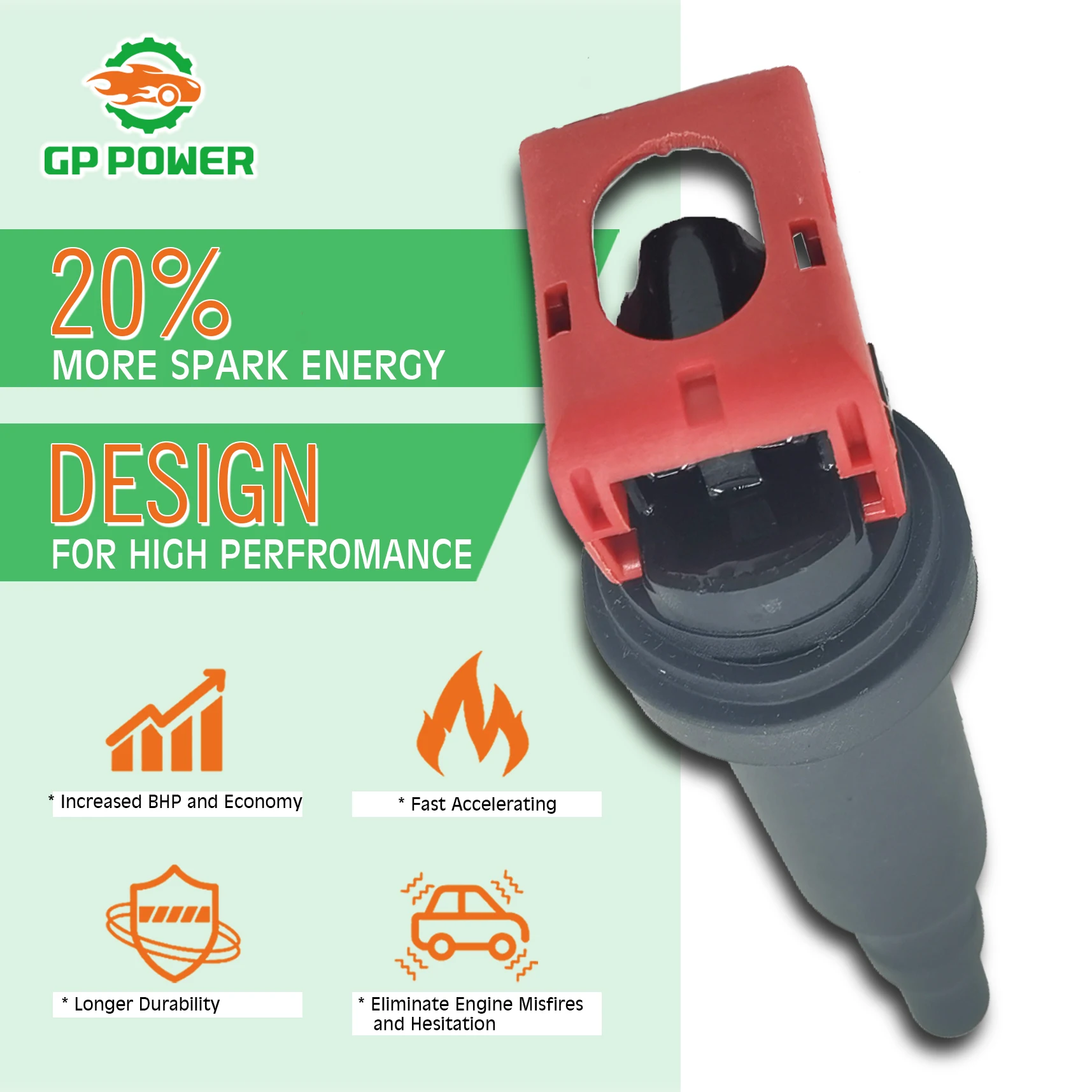 8pcs Gp Power High Energy Ignition Coil Uf592 12137571643 For Bmw  