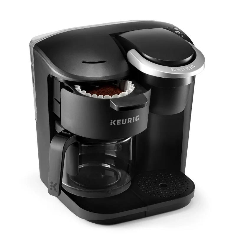 Keurig K-Duo Essentials Black Single-Serve K-Cup Pod Coffee Maker, Black