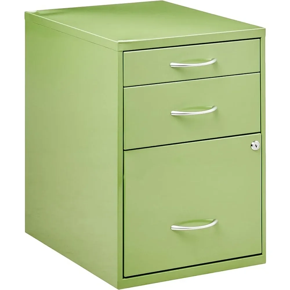 Home Furnishings Metal File Cabinet for Standard Files and Office Supplies Filing Cabinets Green Finish Freight Free Furniture