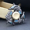 New Zinc Alloy Fidget Spinner Adult Gift Smooth Electroplate Hybrid Bearing Toys Metal Fidget Hand Spinner Finger Focus Toy 4