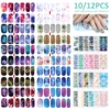 10 Sheets Vibrant Full Wrap Nail Polish Stickers Self-Adhesive Nail Decals for DIY Nail Art Manicure Designer Nail Art Stickers 1