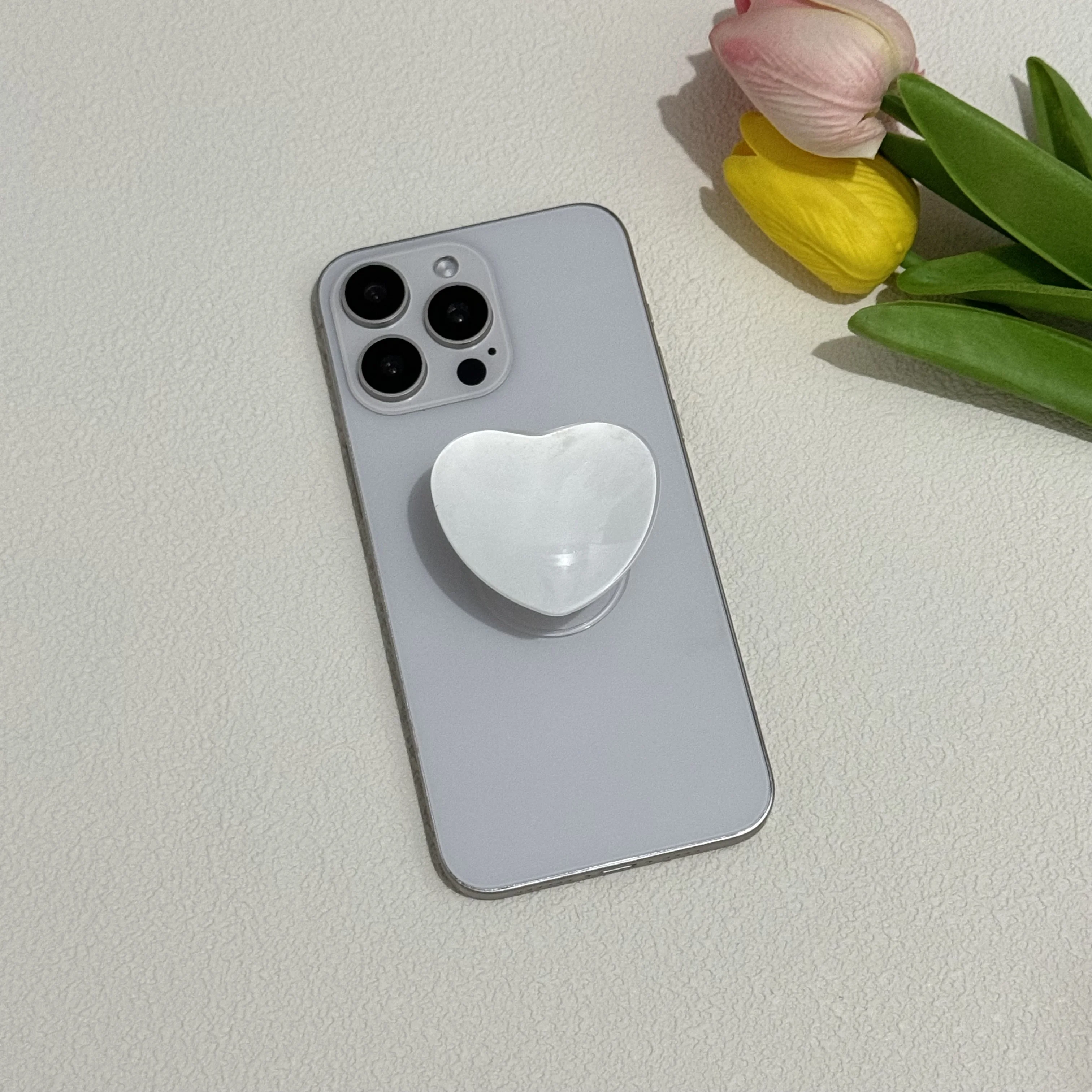 Love Heart Design Foldable Adhesive Phone Stand