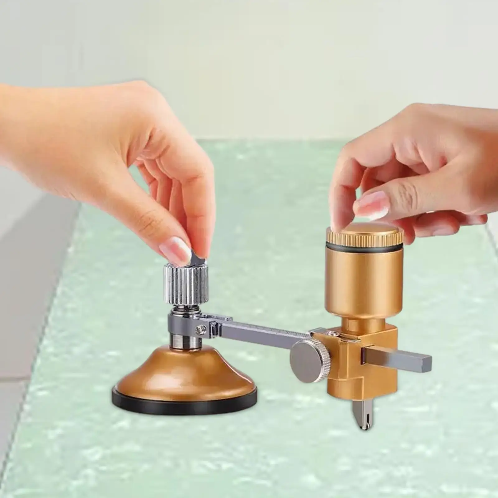 Glass Cutter Adjustable with Suction Cup 20cm Diamond Glass Cutter Tool Circle Circular for Ceramic Tile Cutting glass cutter tile glass cutter tile cutting tool