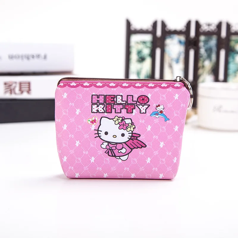 Hello Kitty Portmonetka na monety z nadrukiem PU Melody Śliczny portfel Torba na klucze Torba do przechowywania Sanrio Kuromi Kawaii Mini etui