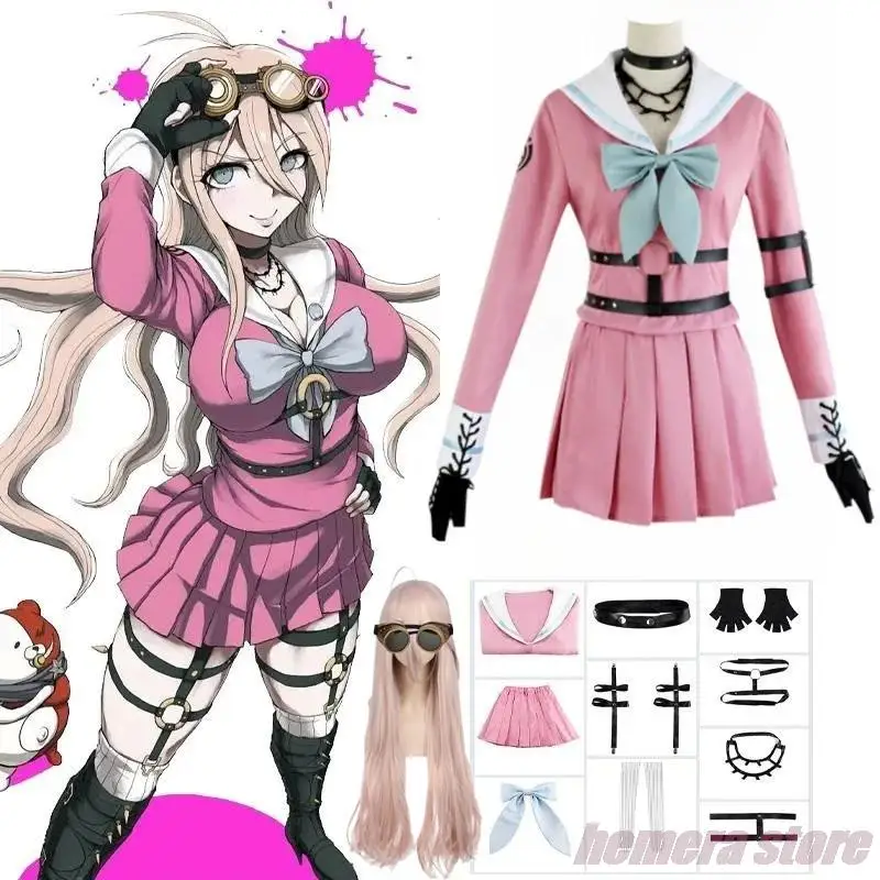 

Miu Iruma Cosplay Anime Danganronpa V3 Women Dress Girls Uniforms Clothing Halloween Carnival Costumes Outfits