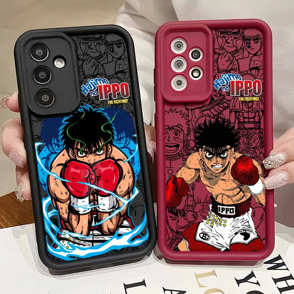Hajime No Ippo Boxing Themed Silicone Phone Case with Lanyard